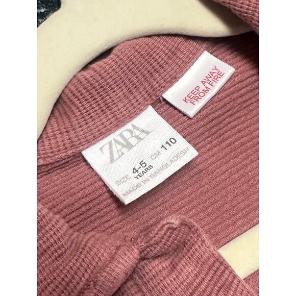 Zara | Pink Textured Tee | 4-5T - Picture 3 of 4